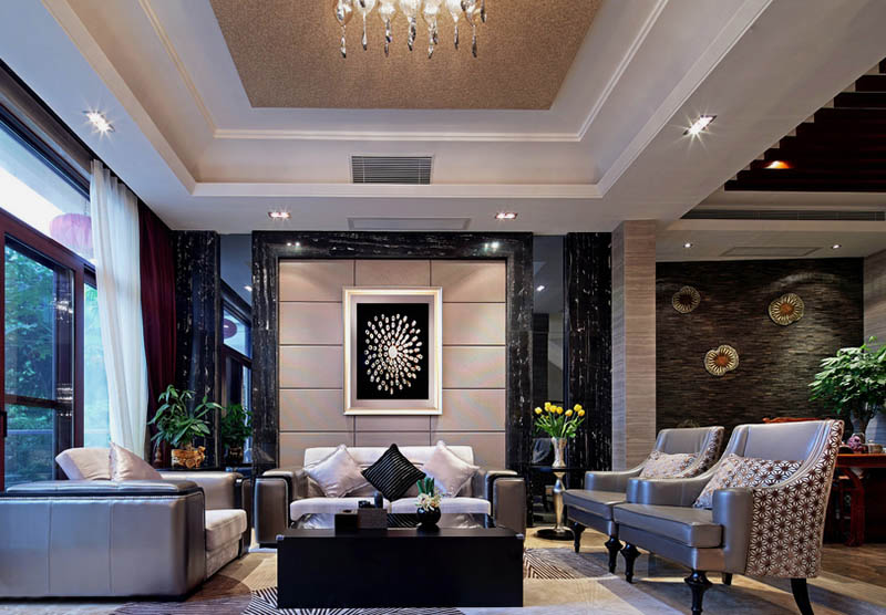 匠心筑夢·奢享人生 紫蘋果國際設(shè)計(jì)2017年南寧別墅裝修效果圖案例賞析