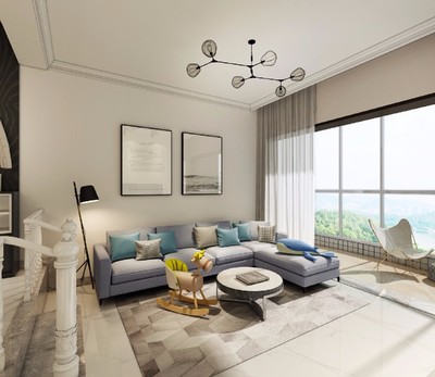 84平中式現代一居，詩意棲居與現代生活的完美融合——嘉州華苑裝修實景圖賞析